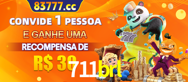 Banner institucional da 711brl sobre parceria de marcas e criação de uma marca de excelência, apresentando os mascotes de jogos populares como o Fortune Tiger.