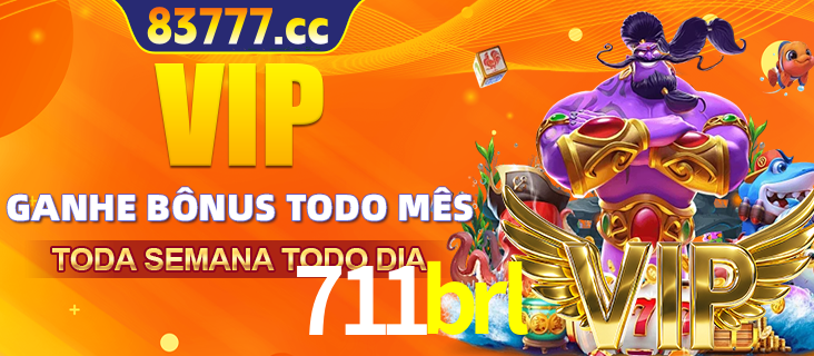 Banner promocional do 711brl oferecendo 100% de recompensas adicionais contínuas para quem fizer o login diário (Daily sign-in), com um mascote de coelho.