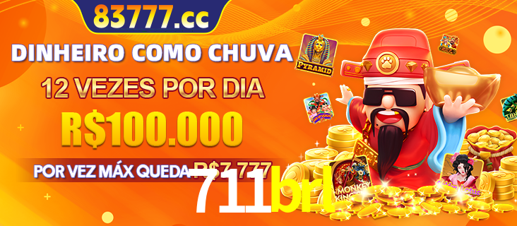 Banner do programa de recompensas Recomende para amigos do 711brl, detalhando os bônus por convidar amigos, com prêmios que chegam a R$288.888.